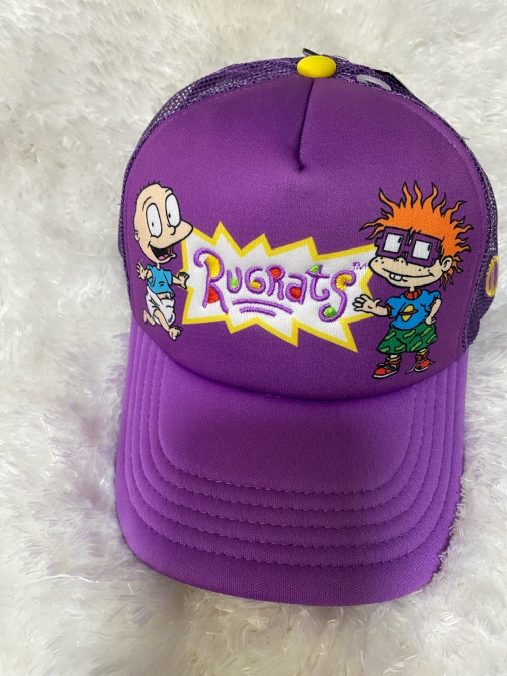 Rugrats Purple Logo Trucker Hat unisex